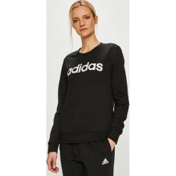 Adidas Performance - Bluza. Czarne bluzy damskie adidas Performance, s, z nadrukiem, z bawełny, bez rękawów, bez kaptura. W wyprzedaży za 149,90 zł.