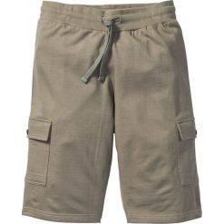 Bermudy męskie: Bermudy dresowe Slim Fit bonprix jasnooliwkowy