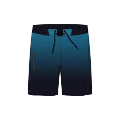 Spodenki surfing standardowe BS 500S Gradient. Niebieskie koszulki męskie OLAIAN, s, bez wzorów, z poliesteru, klasyczne, bez kołnierzyka, bez rękawów. Za 69,99 zł.