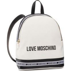Plecak LOVE MOSCHINO - JC4057PP1ALJ110A Bia/Ner. Białe plecaki damskie Love Moschino, bez wzorów, ze skóry, klasyczne. W wyprzedaży za 899,00 zł.