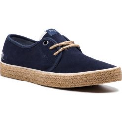 Espadryle PEPE JEANS - Sailor Suede PMS10249 Navy 595. Niebieskie espadryle męskie marki Pepe Jeans, na co dzień, bez wzorów, z jeansu, klasyczne, bez zapięcia. Za 299,00 zł.