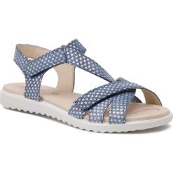 Sandały SUPERFIT - 4-00004-80 D Blau. Niebieskie sandały dziewczęce Superfit, z zamszu. W wyprzedaży za 219,00 zł.