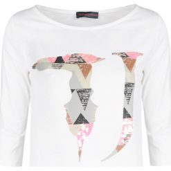 Trussradi Jeans Bluzka. Bluzki damskie Trussardi, na co dzień, z nadrukiem, z jeansu, z okrągłym kołnierzem, bez rękawów. Za 179,00 zł.