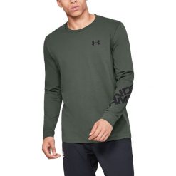 Under Armour Wordmark Koszulka Zielony. Zielone podkoszulki męskie Under Armour, s, z nadrukiem, z bawełny, z długim rękawem. Za 137,95 zł.