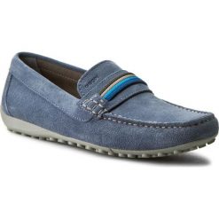 Mokasyny GEOX - U Snake Moc F U7207F 00022 C4343 Lt Navy. Niebieskie mokasyny męskie Geox, na co dzień, bez wzorów, ze skóry, klasyczne, bez zapięcia. W wyprzedaży za 279,00 zł.