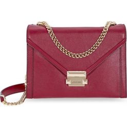 Michael Kors torebka crossbody burgundowa. Czerwone torebki klasyczne damskie Michael Kors, bez wzorów, bez dodatków. W wyprzedaży za 689,00 zł.