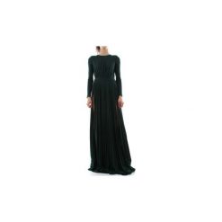 Sukienki długie Elisabetta Franchi AB95796E2. Zielone sukienki damskie Elisabetta Franchi, bez wzorów, bez kołnierzyka, bez rękawów, długie. Za 1683,08 zł.