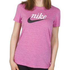 NIKE SPORTSWEAR TEE > CK4371-693. Bluzki sportowe damskie Nike, l, bez wzorów, z bawełny, z okrągłym kołnierzem, z krótkim rękawem, krótkie, bez kaptura. Za 99,99 zł.