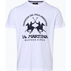 T-shirty męskie: La Martina – T-shirt męski, czarny