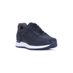 Buty Nero Giardini NERO GIARDINI NEOPOLIS BLU. Niebieskie trampki męskie Nero Giardini, bez wzorów, bez zapięcia. Za 465,32 zł.