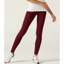 Spodnie Gym & Pilates FIT+ 500 damskie. Szare spodnie damskie NYAMBA, m, bez wzorów, z elastanu. Za 54,99 zł.