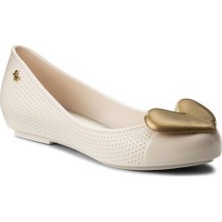 Baleriny ZAXY - New Pop Beauty Fem 82353 Beż/Złoty 24217 AA285077 02064. Brązowe baleriny damskie Zaxy, bez wzorów, z tworzywa sztucznego, klasyczne, bez obcasa, na płaskiej podeszwie. W wyprzedaży za 149,00 zł.