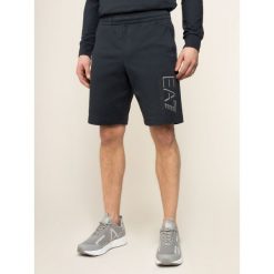 Szorty sportowe EA7 Emporio Armani 3HPS73 PJ05Z 1578. Niebieskie spodenki sportowe męskie EA7 Emporio Armani, s, bez wzorów, z bawełny, sportowe. Za 329,00 zł.