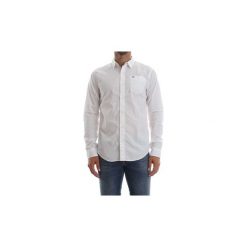 Koszule z długim rękawem Tommy Jeans DM0DM04406 ORIG.END ON END. Białe koszule męskie Tommy Jeans, s, bez wzorów, z jeansu, bez kołnierzyka, z długim rękawem. Za 248,38 zł.