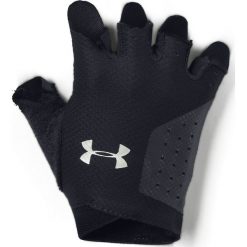 Under Armour Rękawiczki Czarny. Czarne rękawiczki damskie Under Armour, bez wzorów, z elastanu. Za 111,95 zł.