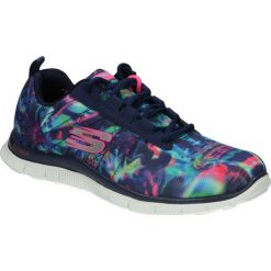 Sportowe skechers 12447. Niebieskie buty sportowe damskie Skechers, bez wzorów, z materiału, sportowe. Za 329,99 zł.