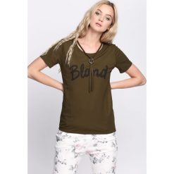 Bluzki damskie: Ciemnozielona Bluzka Blonde