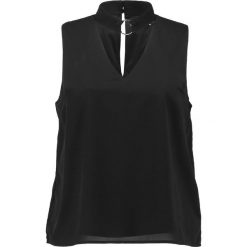Bluzki asymetryczne: Glamorous Curve RING DETAIL V NECK Bluzka black