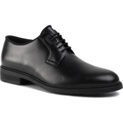 Półbuty BOSS - Firstclass 50417689 10208736 01 Black 001. Czarne buty wizytowe męskie Boss, bez wzorów, ze skóry, eleganckie, bez zapięcia. W wyprzedaży za 899,00 zł.