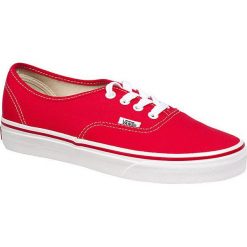 Vans - Tenisówki Authentic. Czerwone tenisówki damskie marki Vans, z gumy. W wyprzedaży za 189,90 zł.