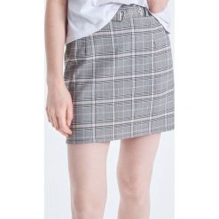Spódnica mini z paskiem - Różowy. Różowe spódniczki damskie marki Cropp, s, bez wzorów, mini. Za 69,99 zł.