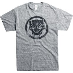 T-shirty męskie: Black Panther Weathered Logo T-Shirt odcienie szarego