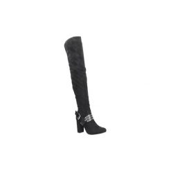 Buty zimowe damskie: Kozaki Casu Kozaki za kolano z nitami E4933