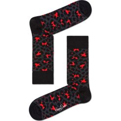 Happy Socks - Skarpetki Leopard. Czarne skarpetki damskie Happy Socks. Za 39,90 zł.