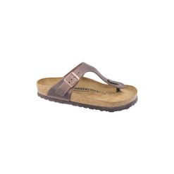 Japonki Birkenstock Gizeh 743831. Szare klapki damskie Birkenstock, bez wzorów, bez obcasa. Za 329,99 zł.