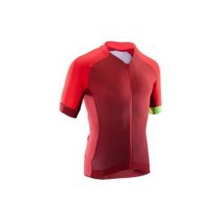 Koszulka na rower MTB XC Light męska. Czerwone koszulki męskie ROCKRIDER, xl, bez wzorów, z elastanu, bez kołnierzyka, bez rękawów, na fitness i siłownię. Za 199,99 zł.