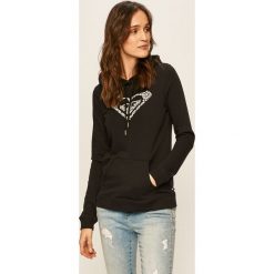 Roxy - Bluza. Różowe bluzy damskie Roxy, s, z nadrukiem, z bawełny, bez rękawów, z kapturem. Za 219,90 zł.