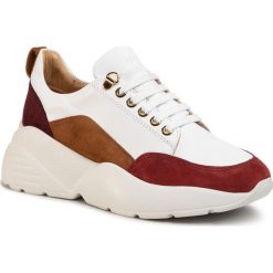 Sneakersy CYCLEUR DE LUXE - Brigi CDLW201617 White/Dark Red. Białe półbuty damskie Cycleur De Luxe, bez wzorów, ze skóry, bez obcasa, na płaskiej podeszwie, bez zapięcia. Za 639,00 zł.