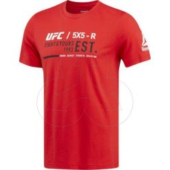 Koszulka Reebok UFC ULTIMATE BQ2953. Koszulki męskie Reebok, m, z bawełny, z okrągłym kołnierzem. Za 119,00 zł.