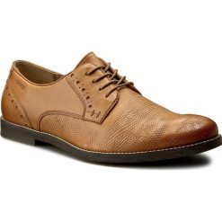 Półbuty LASOCKI FOR MEN - MI07-991-781-01 Camel. Pomarańczowe buty wizytowe męskie Lasocki For Men, bez wzorów, ze skóry, eleganckie, bez zapięcia. Za 199,99 zł.