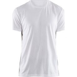 T-shirt męski CRAFT Essential biały z wzorem. Białe t-shirty męskie Craft, m, bez wzorów, ze skóry, sportowe, bez kołnierzyka. Za 81,99 zł.