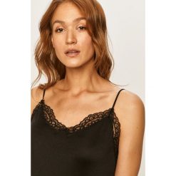Answear - Top. Czarne bluzki damskie ANSWEAR, s, bez wzorów, z poliesteru, bez kołnierzyka. Za 49,90 zł.