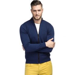 Sweter LADISLAO SWGR000196. Niebieskie swetry męskie Giacomo Conti, na zimę, m, bez wzorów, z bawełny, bez kołnierzyka, bez kaptura. Za 249,00 zł.