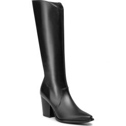 Kozaki SOLO FEMME - 91605-02-I12/000-12-00 Czarny. Czarne kozaki damskie Solo Femme, ze skóry, przed kolano, na wysokim obcasie, na obcasie, bez zapięcia. Za 569,00 zł.