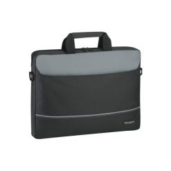 Torba TARGUS Intellect Topload 15.6 cali Czarno-szary (TBT238EU). Szare torby na laptopa Targus, bez wzorów, z materiału. Za 41,76 zł.