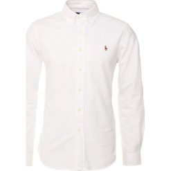 Polo Ralph Lauren SLIM FIT Koszula white. Szare koszule męskie slim marki Polo Ralph Lauren, l, z bawełny, button down, z długim rękawem. Za 439,00 zł.