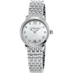 Biżuteria i zegarki damskie: RABAT ZEGAREK FREDERIQUE CONSTANT SLIM LINE FC-200WHDS6B
