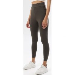 Khaki Legginsy Echolyse. Brązowe legginsy damskie Born2be, s, bez wzorów. W wyprzedaży za 49,99 zł.