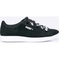 Puma - Buty Vikky Ribbon Bold. Czarne buty sportowe damskie Puma, bez wzorów, ze skóry, sportowe. W wyprzedaży za 129,90 zł.