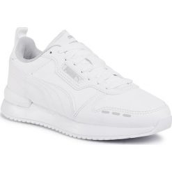Sneakersy PUMA - R78 Sl Jr 374428 02 White/White/Gray/Violet. Białe trampki chłopięce Puma, bez wzorów, ze skóry ekologicznej, na sznurówki. Za 229,99 zł.