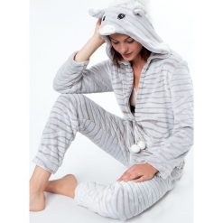 Etam - Kombinezon piżamowy Domus. Szare body damskie Etam, l, z poliesteru, z długim rękawem, długie. Za 219,90 zł.