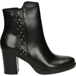 Botki - 303 VIT NERO. Żółte botki damskie skórzane marki Venezia. Za 319,00 zł.