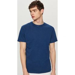 T-shirty męskie: T-shirt ze spranej bawełny – Granatowy