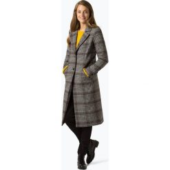 Comma casual identity - Płaszcz damski z dodatkiem kaszmiru, czarny. Czarne płaszcze damskie wełniane comma casual identity, w kratkę, casualowe. Za 699,95 zł.