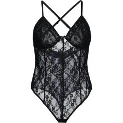 Bluzki body: Free People RUNAWAY BODYSUIT Body black