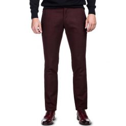 Spodnie RICCARDO SMT00001. Czerwone spodnie męskie Giacomo Conti, na co dzień, na zimę, m, bez wzorów, z poliesteru, eleganckie. Za 299,00 zł.